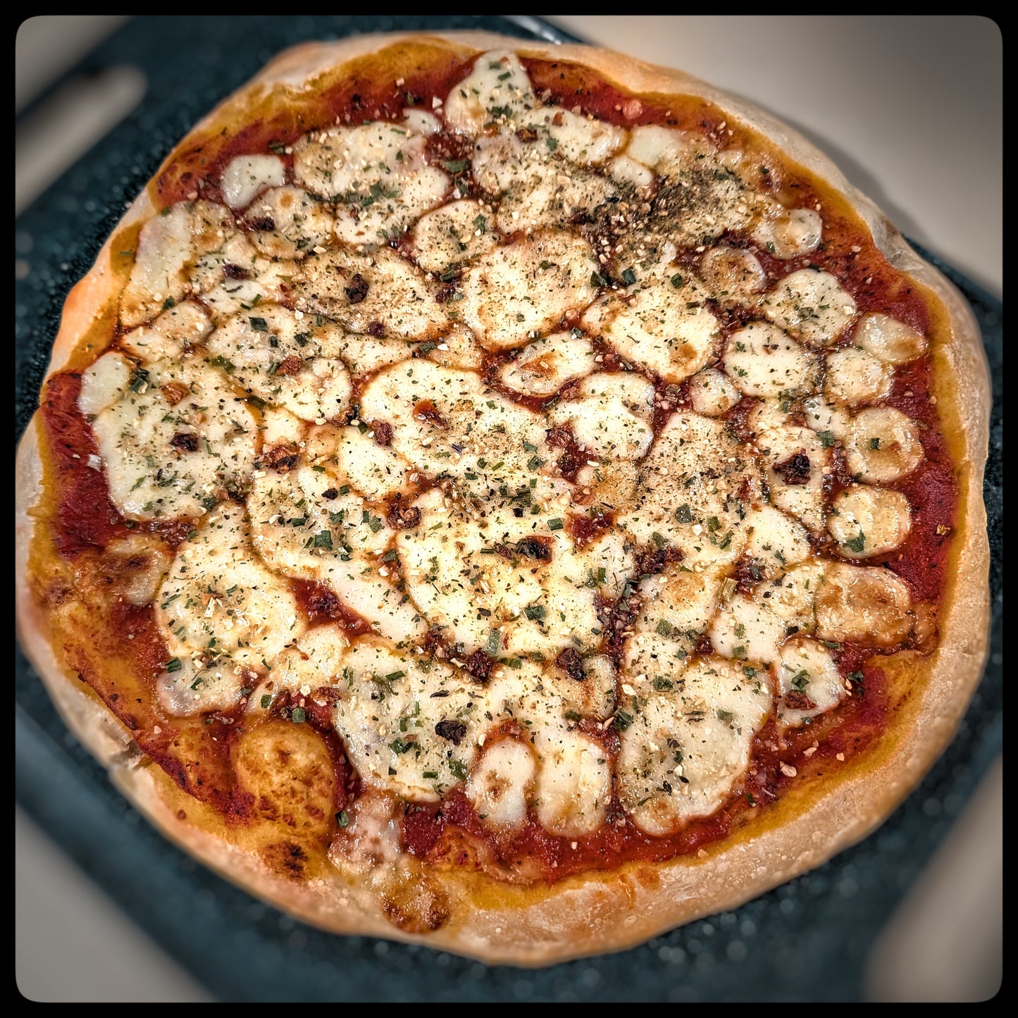 Pizza with Bruschetta Seasoning
